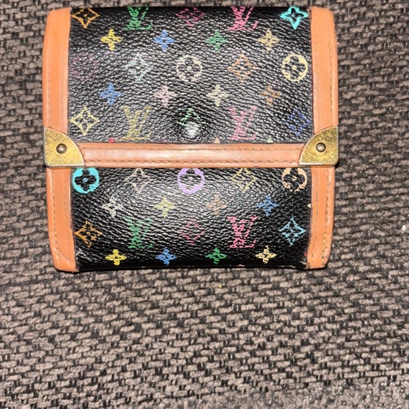 Louis Vuitton Murakami Black Wallet with Multicolor Monogram - Picture 5 of 6